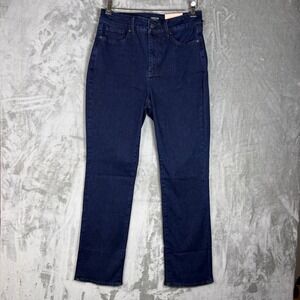NEW NYDJ Curves 360 Marilyn Straight Jeans Size‎ 12 Melville Wash Dark Denim